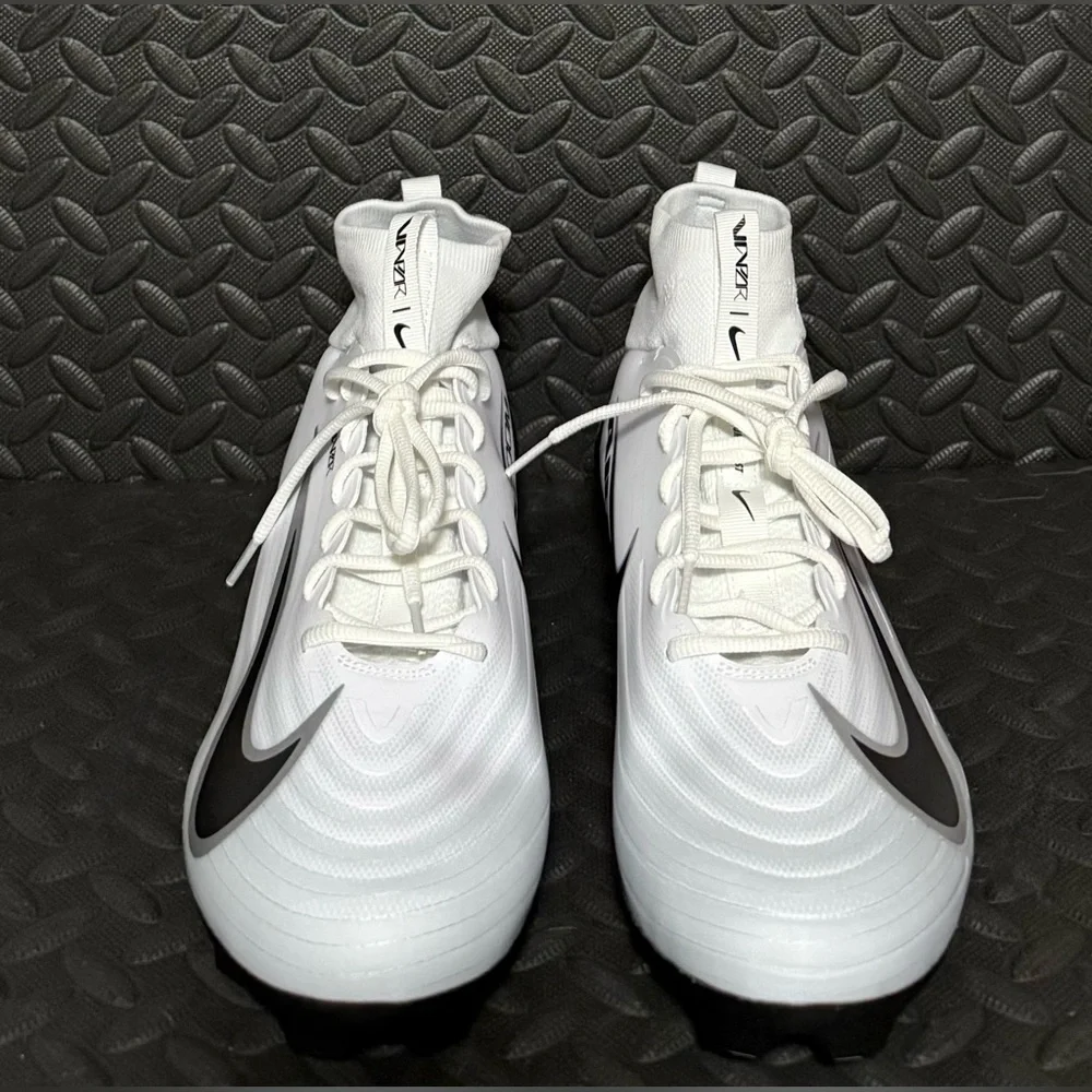 Nike Zoom Air Vapor Pro 1 White Black Athletic Football Cleats‎ Mens Sizes